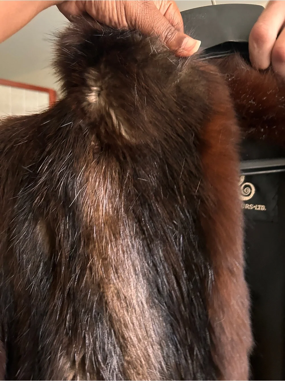 Fur Coat Vintage Long Hair Beaver Fox Shawl Collar Après Ski 80s Glam Plush Shag